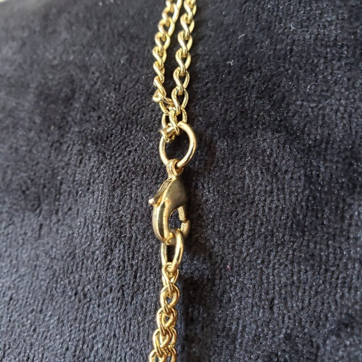Womens Multi Tone Faux Coin Charm 3 Layered Chain Necklace with Lobster Clasp