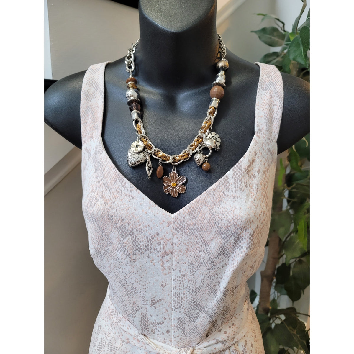 LOFT Outlet Snake Print Jumpsuit Women's Size 2 Beige Wide Leg Summer Romper