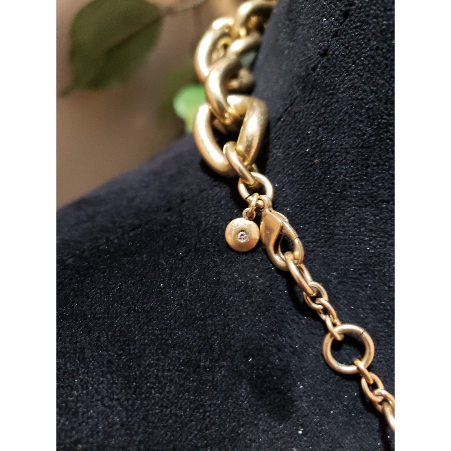 Womens Fashion Encrusted Rhinestone on Cuban Thick Chain Collar Necklace Jewelry