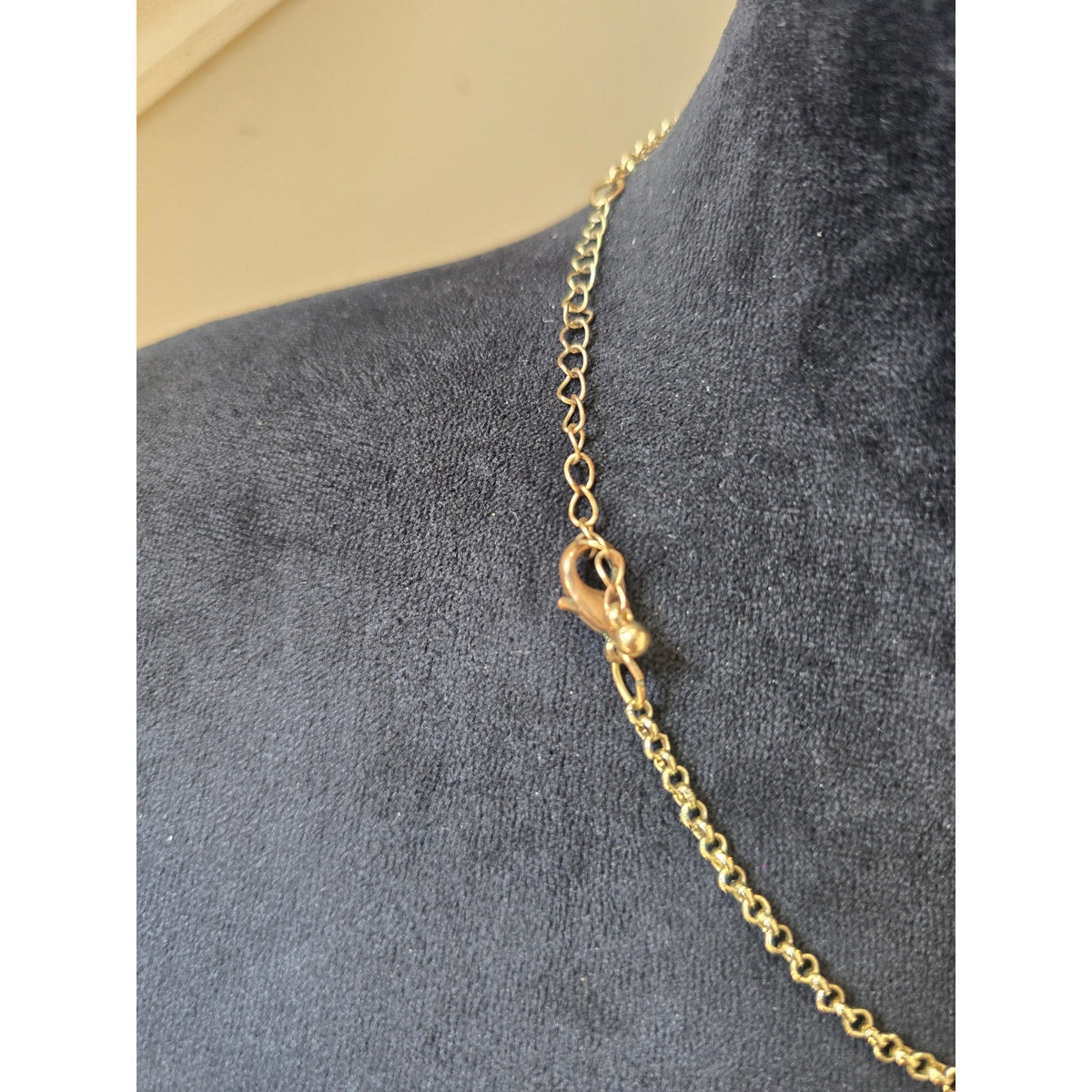 Gold Tone Yellow Floral Acrylic Statement Necklace