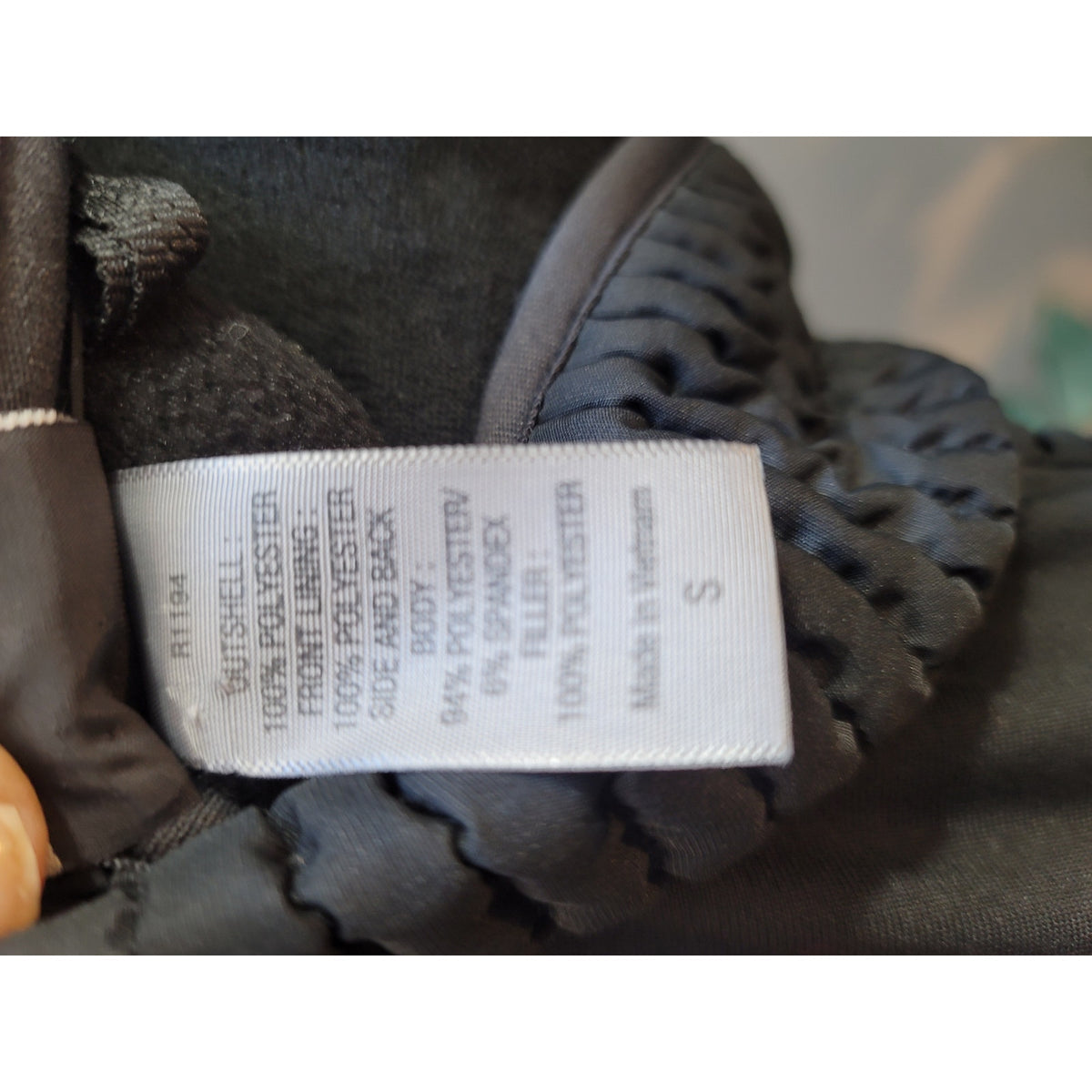C9 Champion Puffer Vest Womens Small Black Quilted Front Zipper Sleeveless Lined