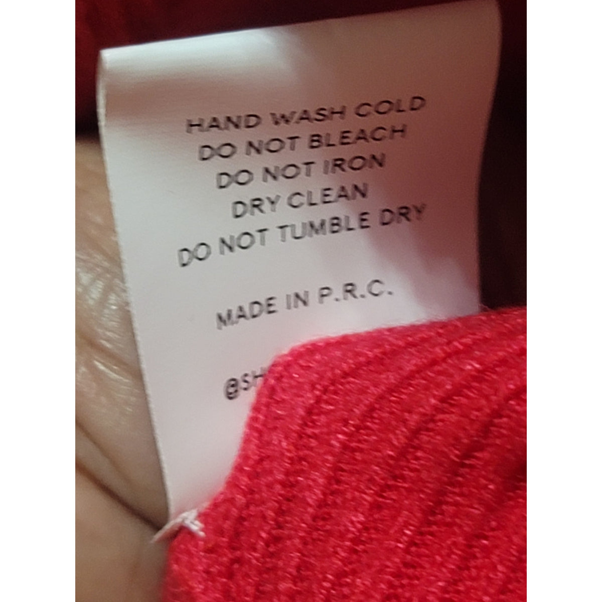Kerisma Gwyneth Sweater Women SZ S/M Red Ribbed Deep V-Neck Batwing Sleeve