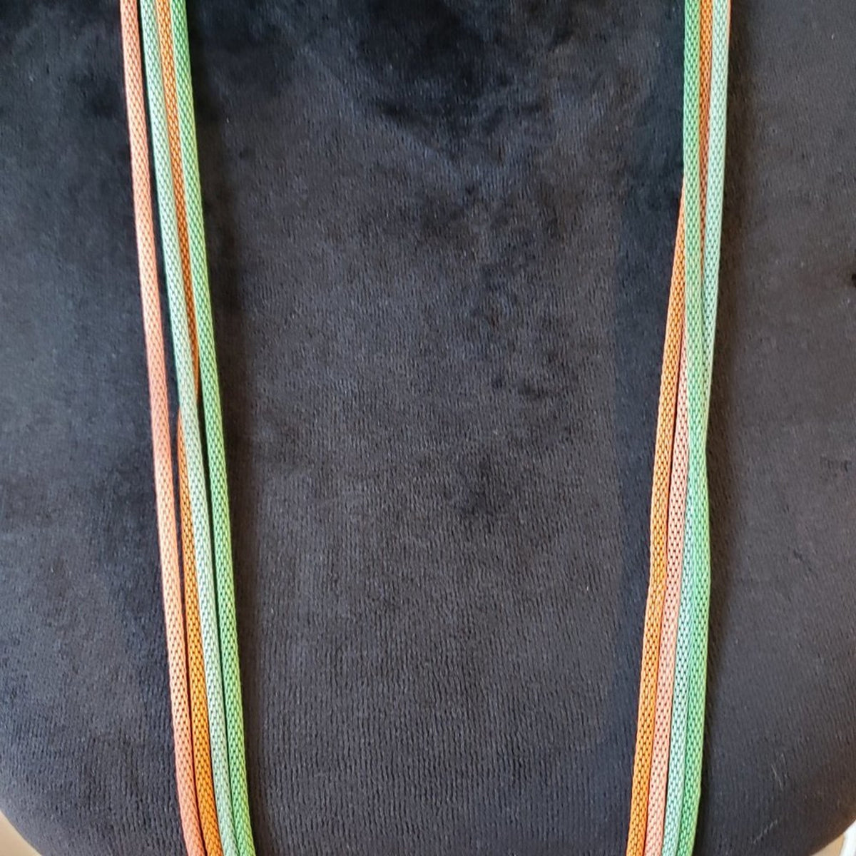 Womens Fashion Multicolor Macrame Cord Fabric Roop Long Collar Necklace Jewelry