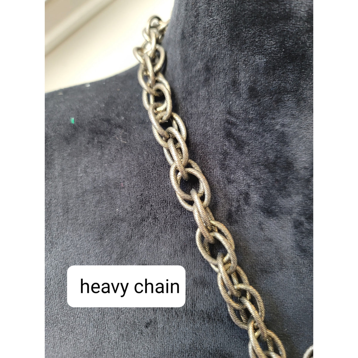 Women Boho Statement Tassel Pendant Necklace Long Chunky Chain Fashion Jewelry