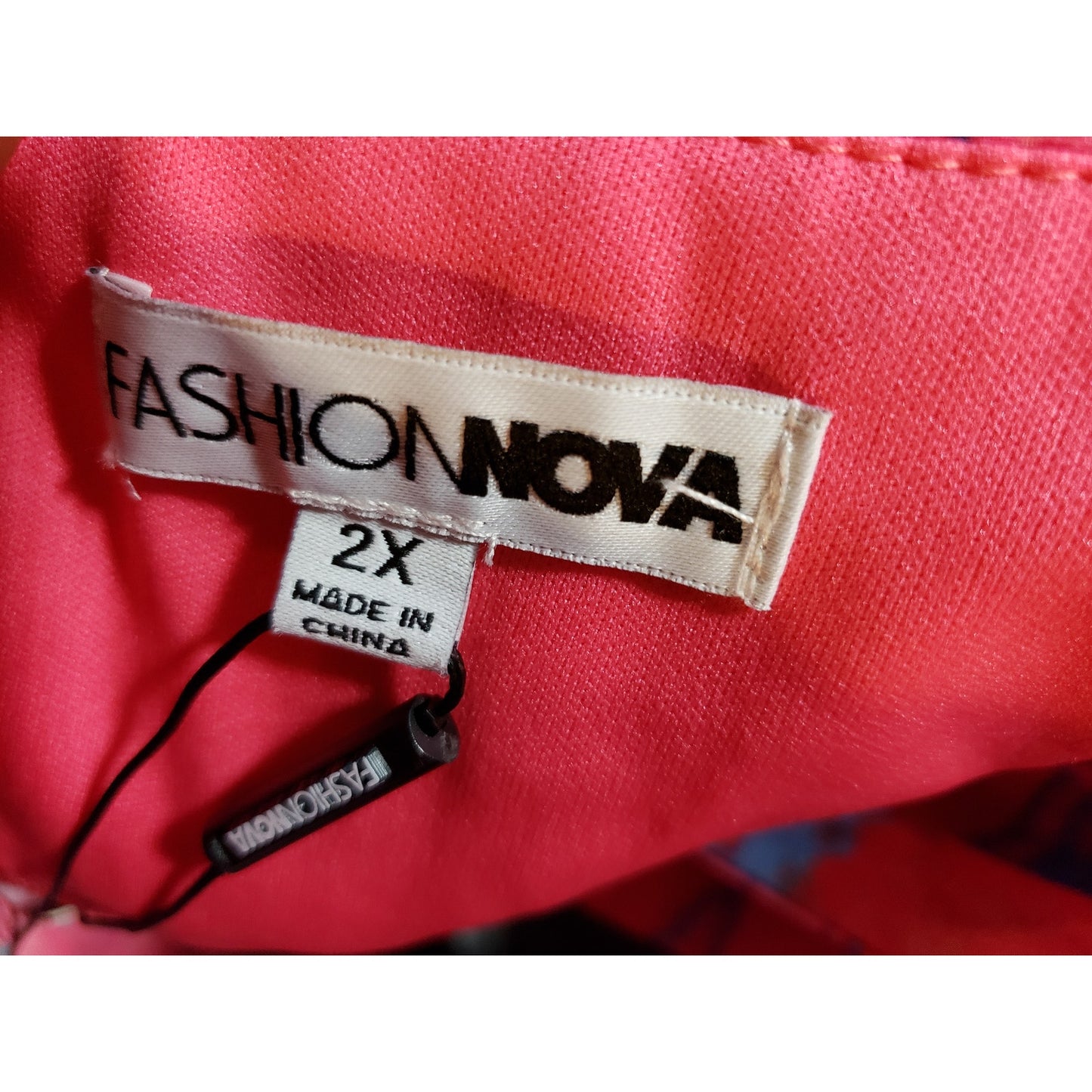 Fashion Nova Callie Maxi Dress Womens 2X Pink Empire Waist Pleated Cross Back