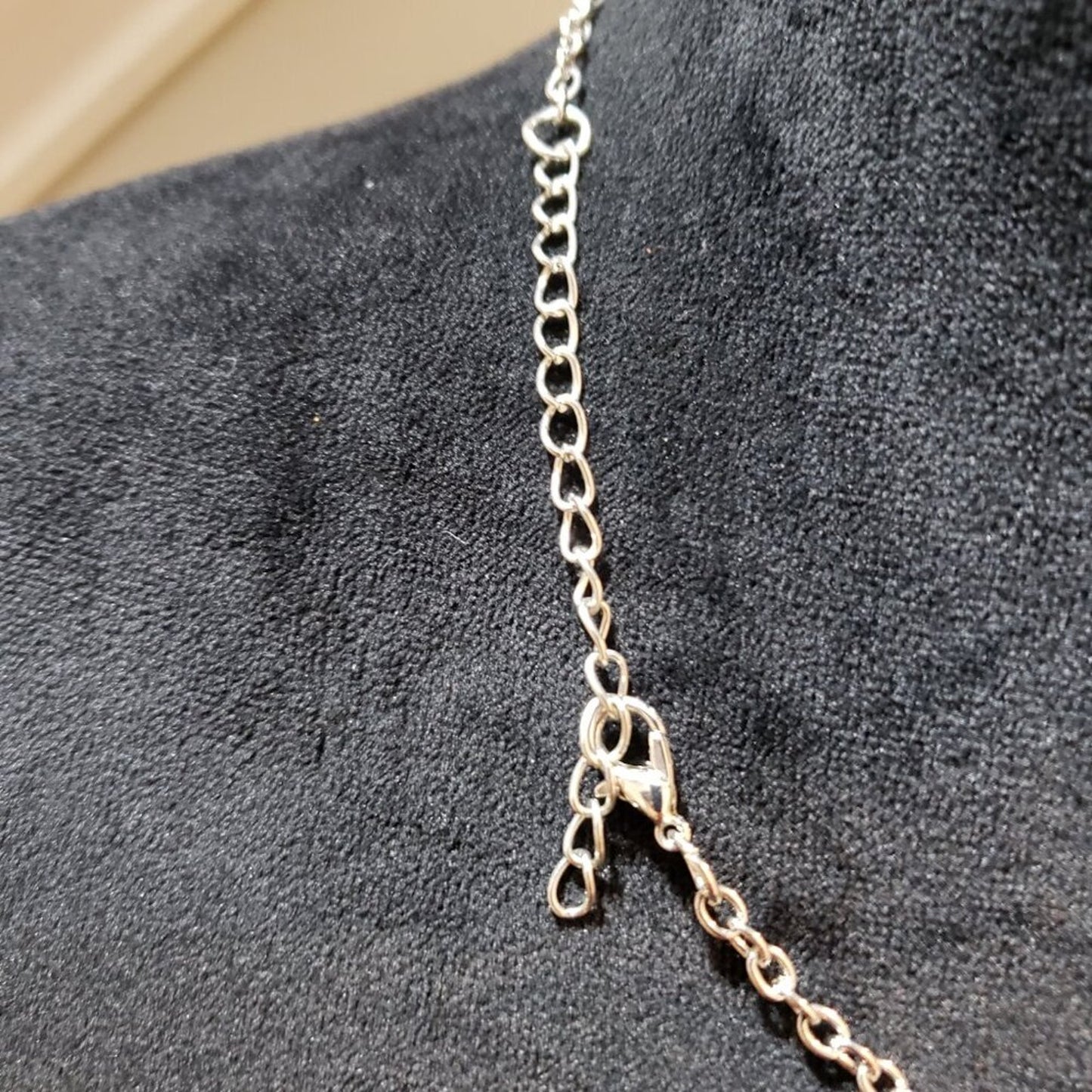 Womens Fashion Clear Crystal Curb Chain Necklace Jewelry with Lobster Clasp