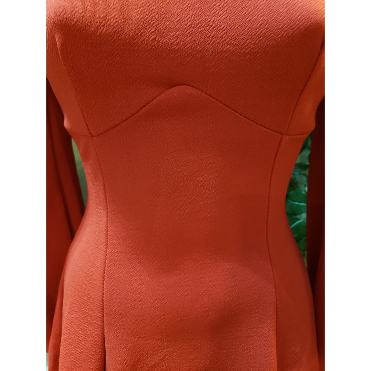 Boohoo Skater Dress Women's 4 Red Bust Detail Blouson Sleeve Crew Neck Pullover