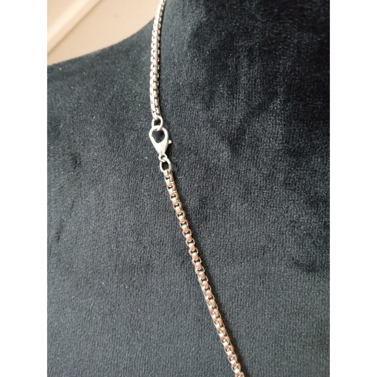 Silver Tone Filigree Medallion Pendant Necklace Long Chain Tassel Boho Statement