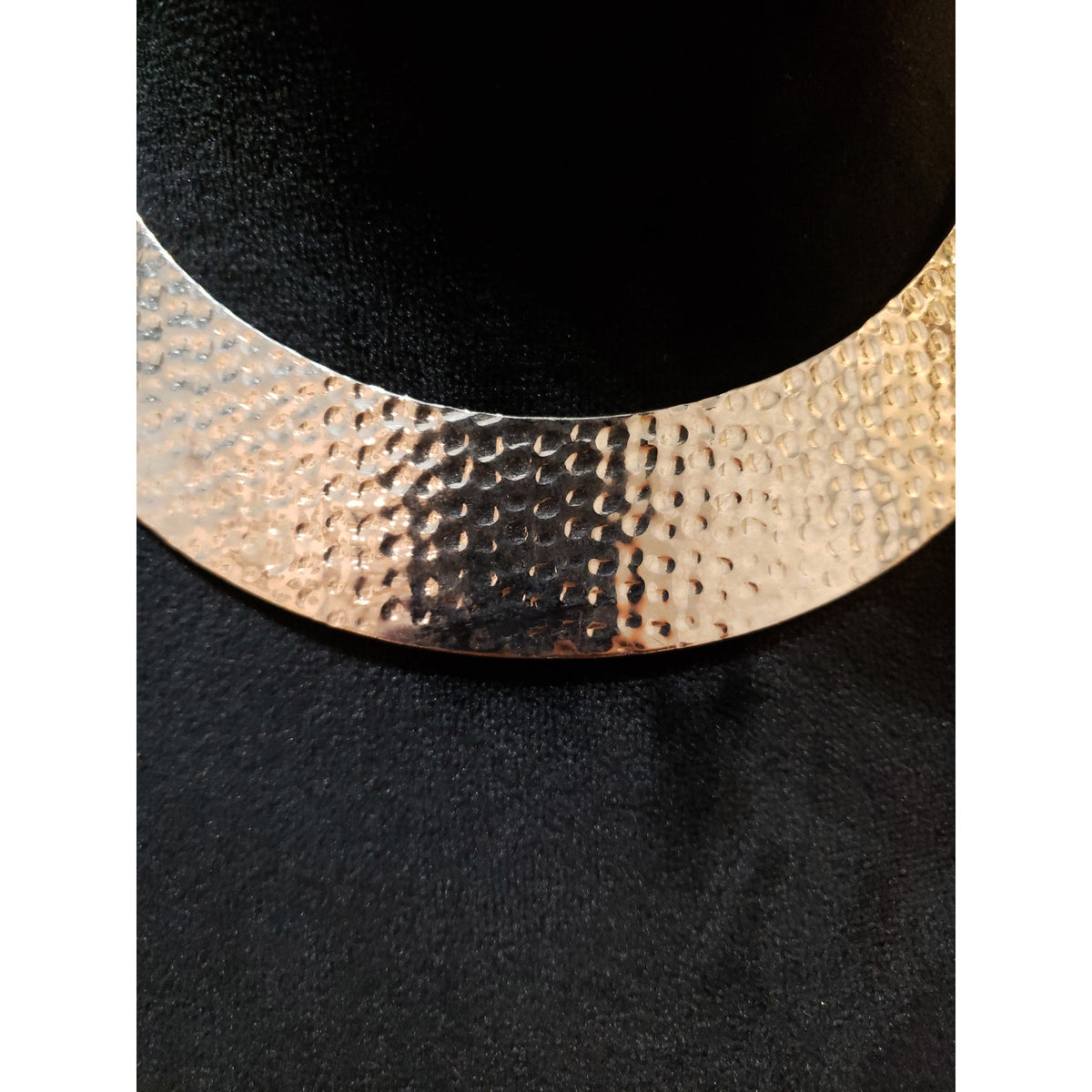 Womens Fashion Hammered Silver Egyptian Style Torque Choker Necklace Jewelry