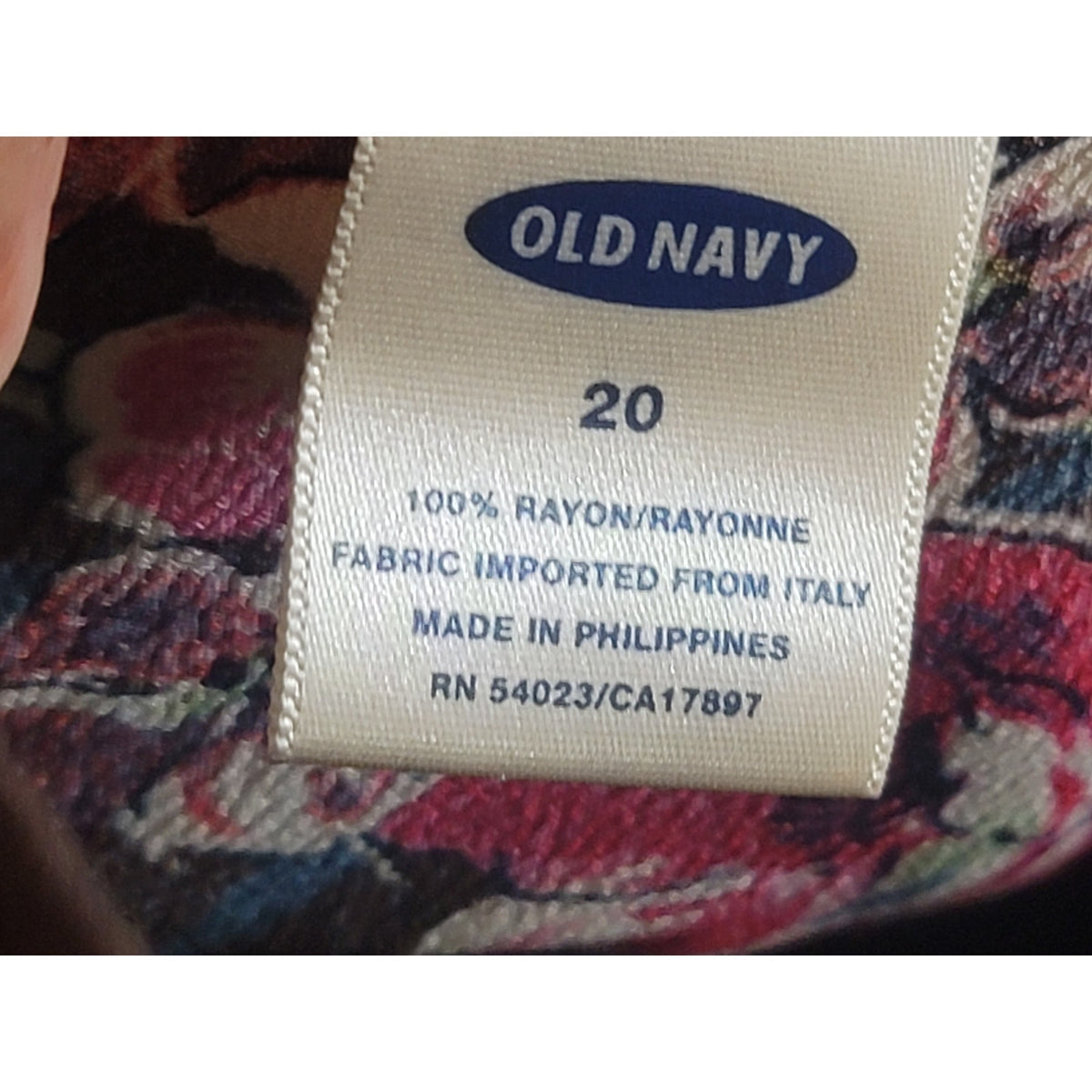 Old Navy Midi Dress Womens 20 Brown Kitri Floral Ruched V-Neck Sleeveless Casual