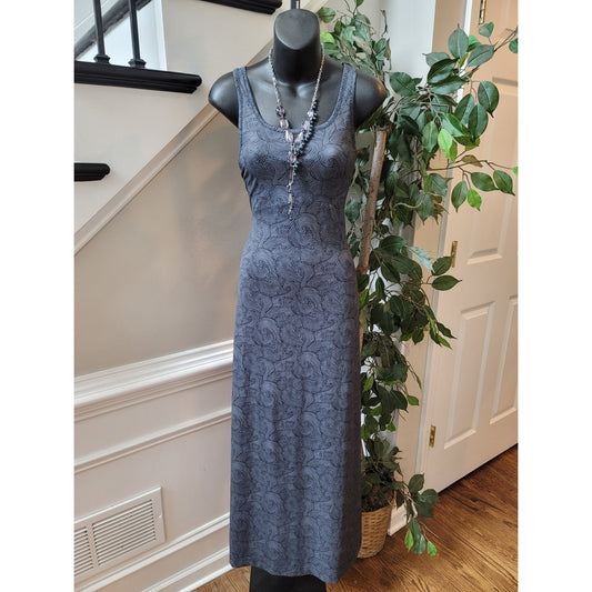 Columbia Dress Women S-P Gray Sleeveless Maxi Performance Fishing Gear