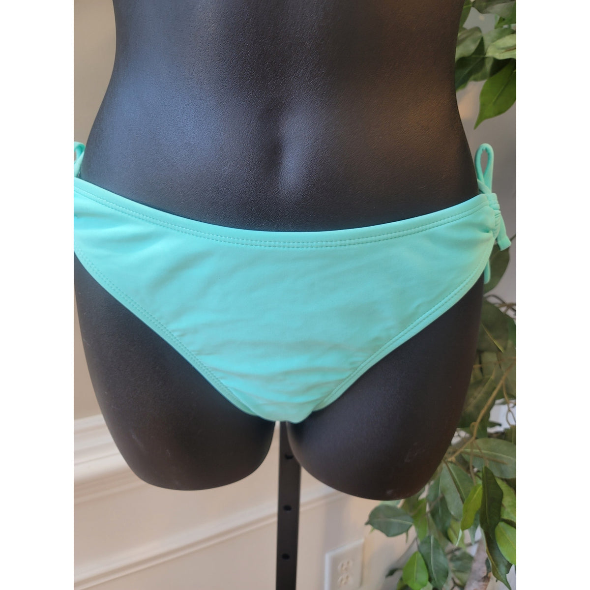 Endless Sun Bikini Set Women Large Teal Side Tie Cheeky Bottoms Twist Front