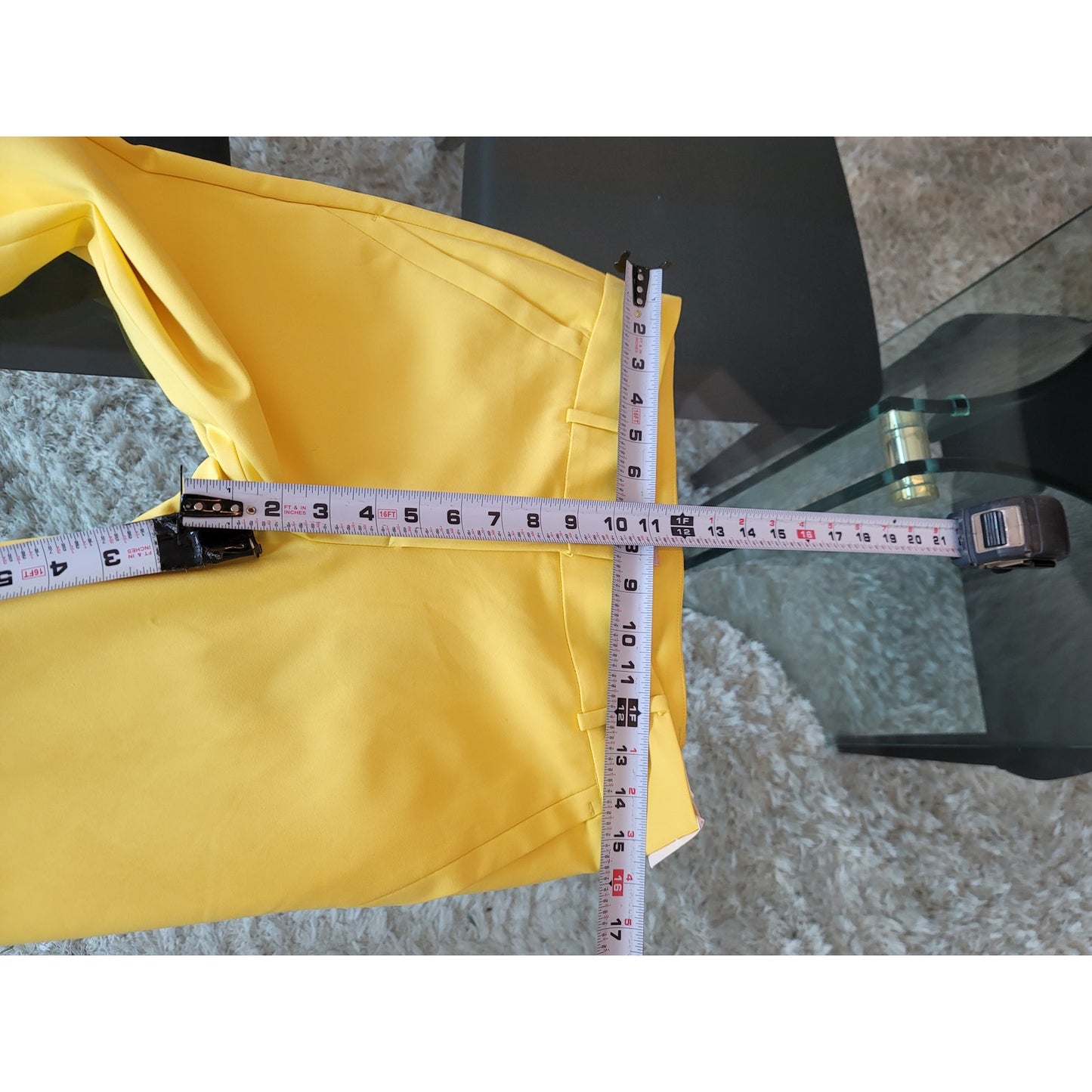 LOFT Skinny Ankle Pants Women's Size 4 Yellow Modern Fit Stretchy Trousers