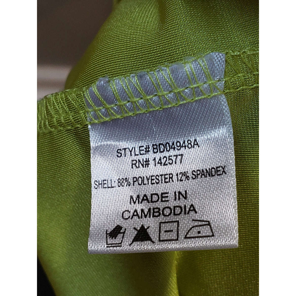 Blaishe Mini Bodycon Dress Womens Medium Lime Green Satin Faux Wrap Square Neck