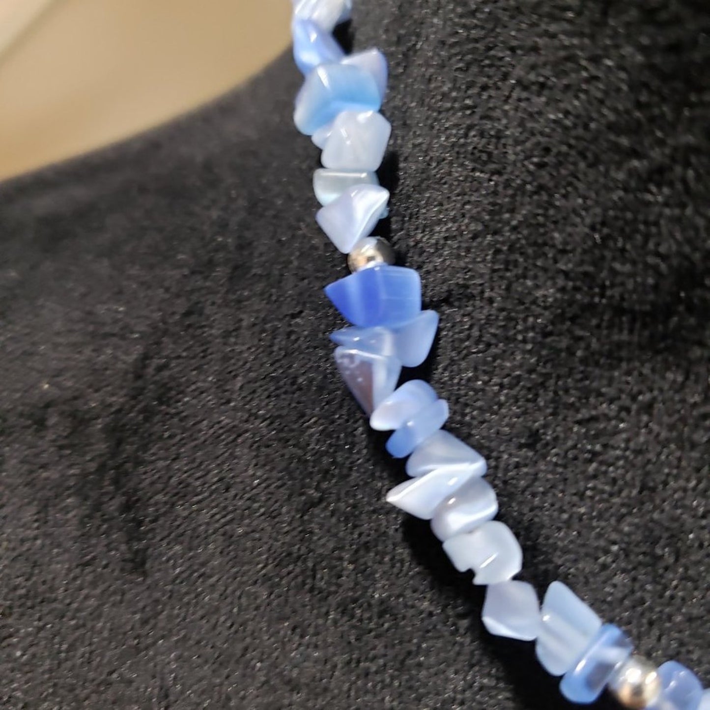 Womens Fashion Russell Statements Lapis Lazuli Collar Necklace with Barrel Clasp