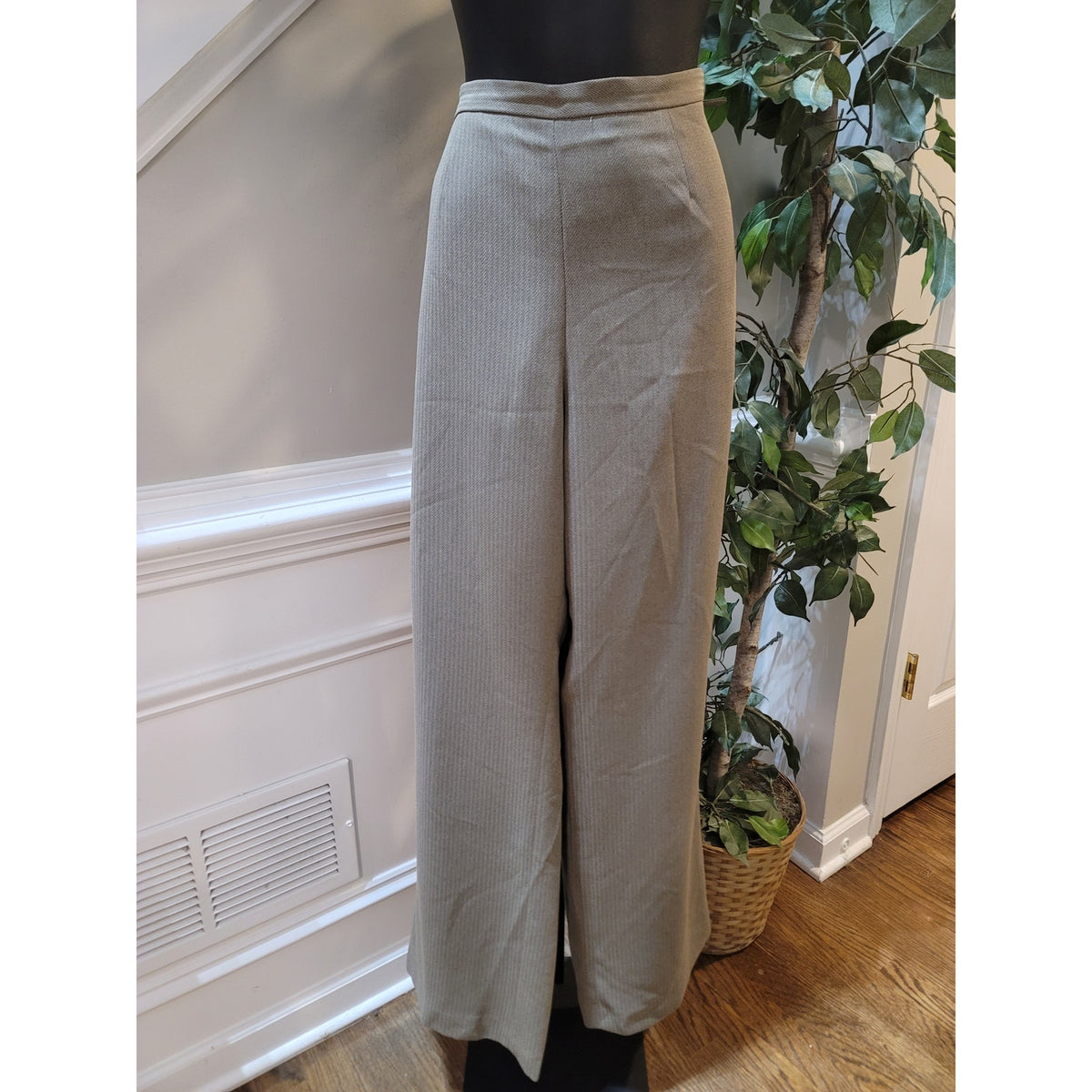 Le Suit Pants Suit Women's SZ 14 Tan 3-Button Tailored Blazer Long Sleeve Lined