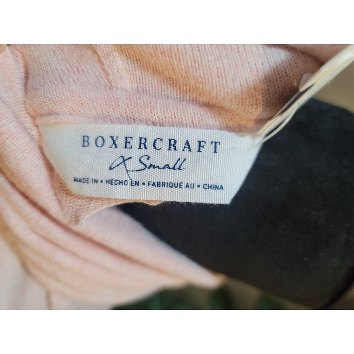 Boxercraft Sweater Women's XS Blush Heather Soft Cuddle Cowl Neck Long Sleeves