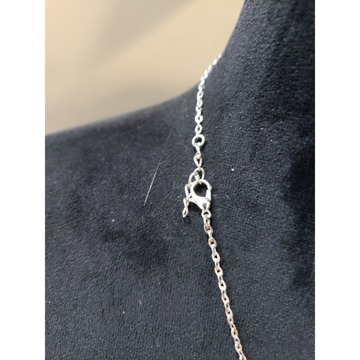 Women Silver Multi-Color Gem Necklace Vibrant Statement Crystal Fashion Jewelry