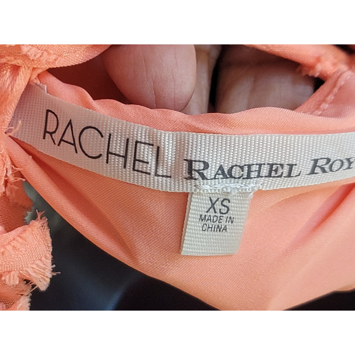 Rachel Rachel Roy Mini Dress Women's Size XS Coral 100% Polyester Sleeveless
