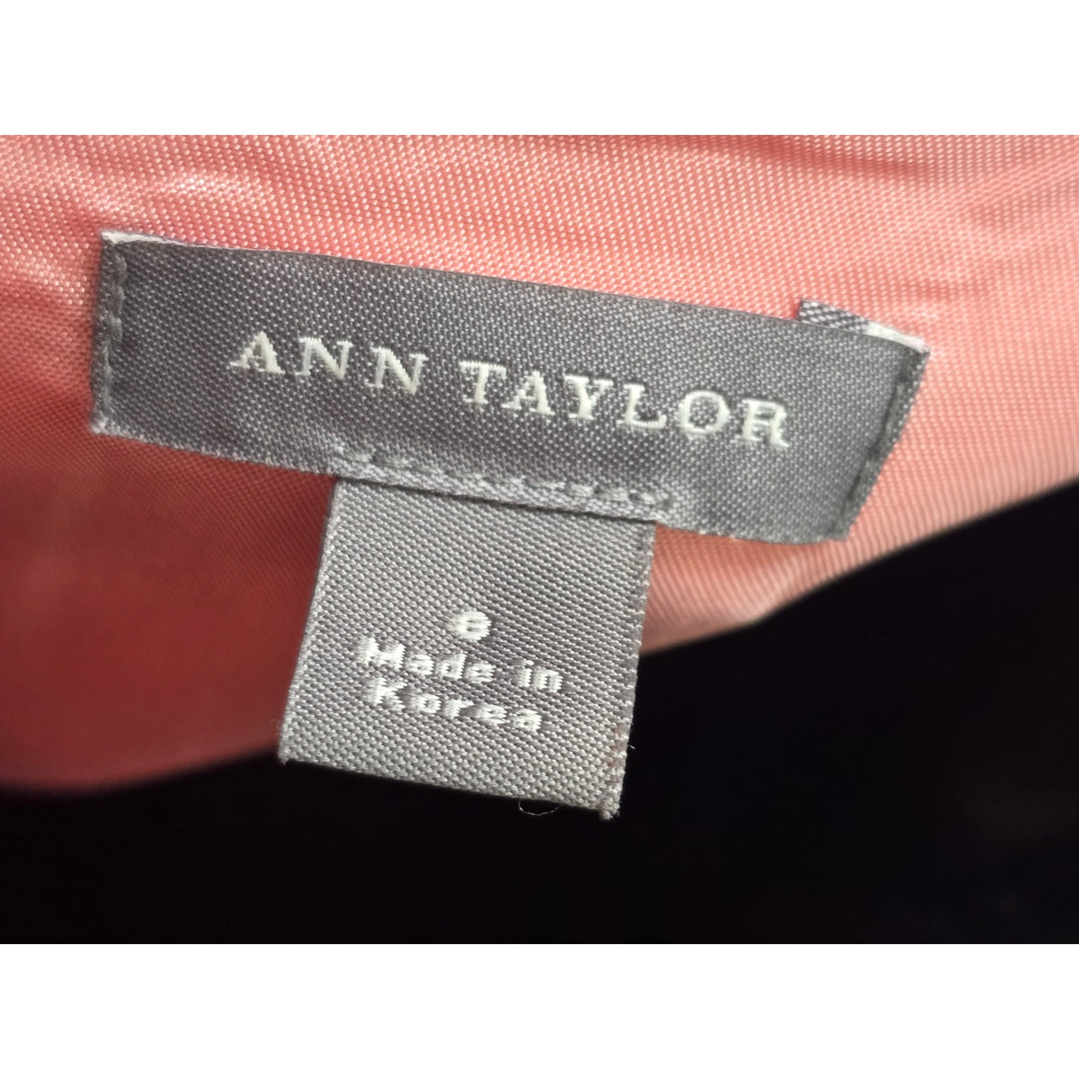 Ann Taylor Sheath Dress Women's Size 8 Pink Tie Waist Square Neck Back Zipper