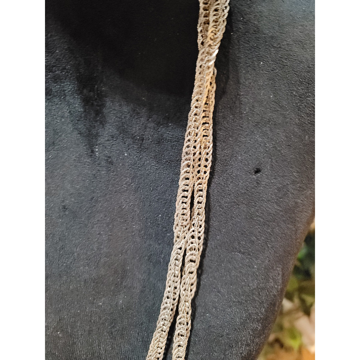 Women's Elegant Long Layered Silver Plated Textured Chain Necklaces Jewelry
