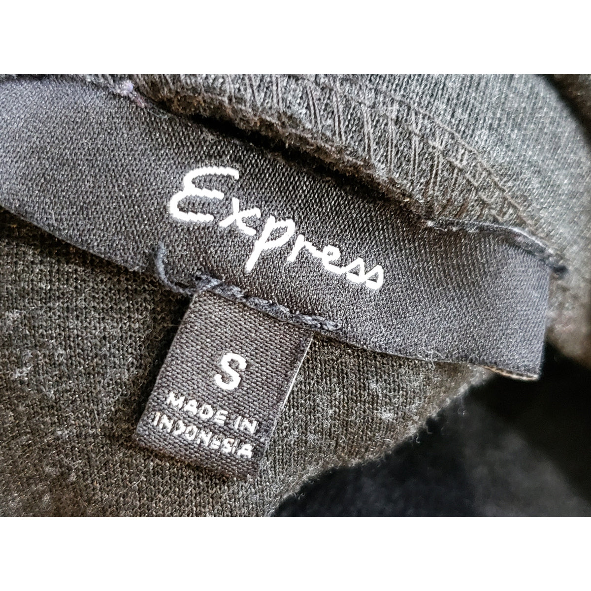 Express Shift Dress Women's Small Gray Pockets Back Zip Sleeveless Mock Neck