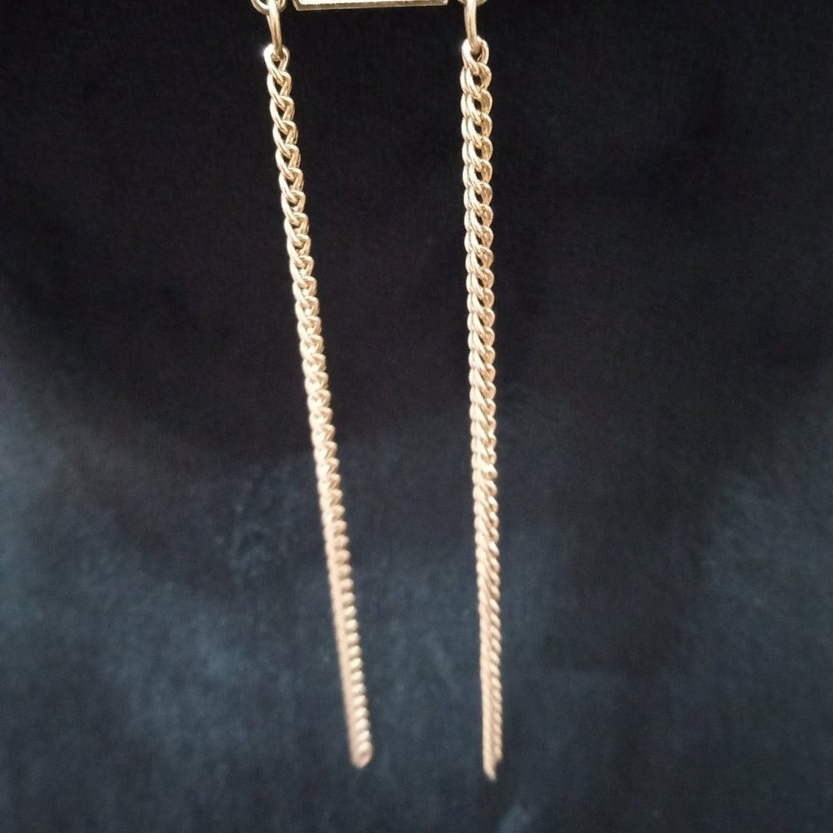 Womens Fashion Chunky Gold Tone Art Charm Pendant Necklace with Lobster Clasp