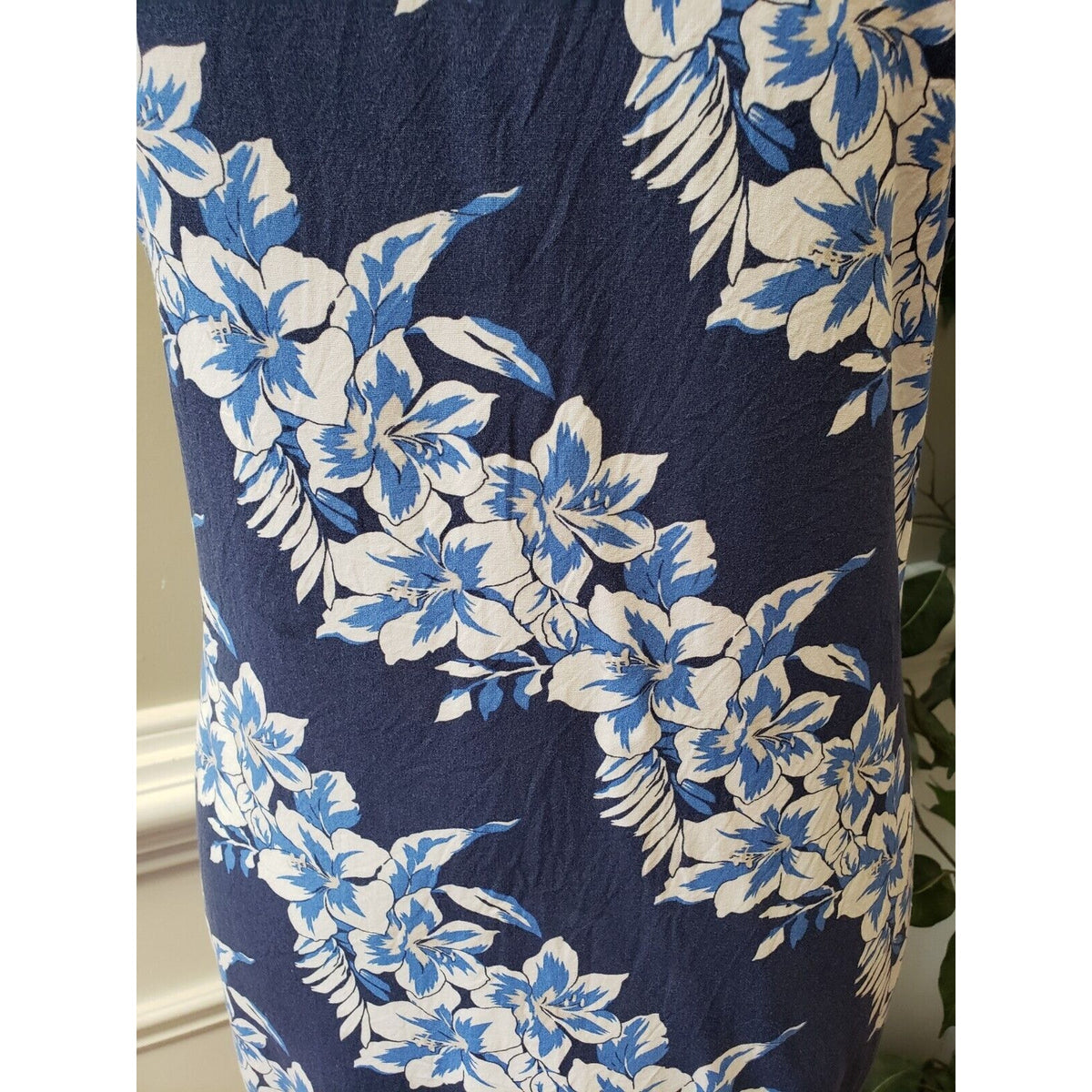 Old Navy Women's Blue Round Neck Short Sleeve Knee Length Sheath Dress Size PS