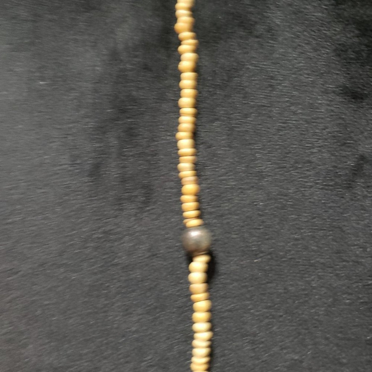Womens Fashion Multi Wood Beaded Brass Tassel Statement Long Strand Necklace