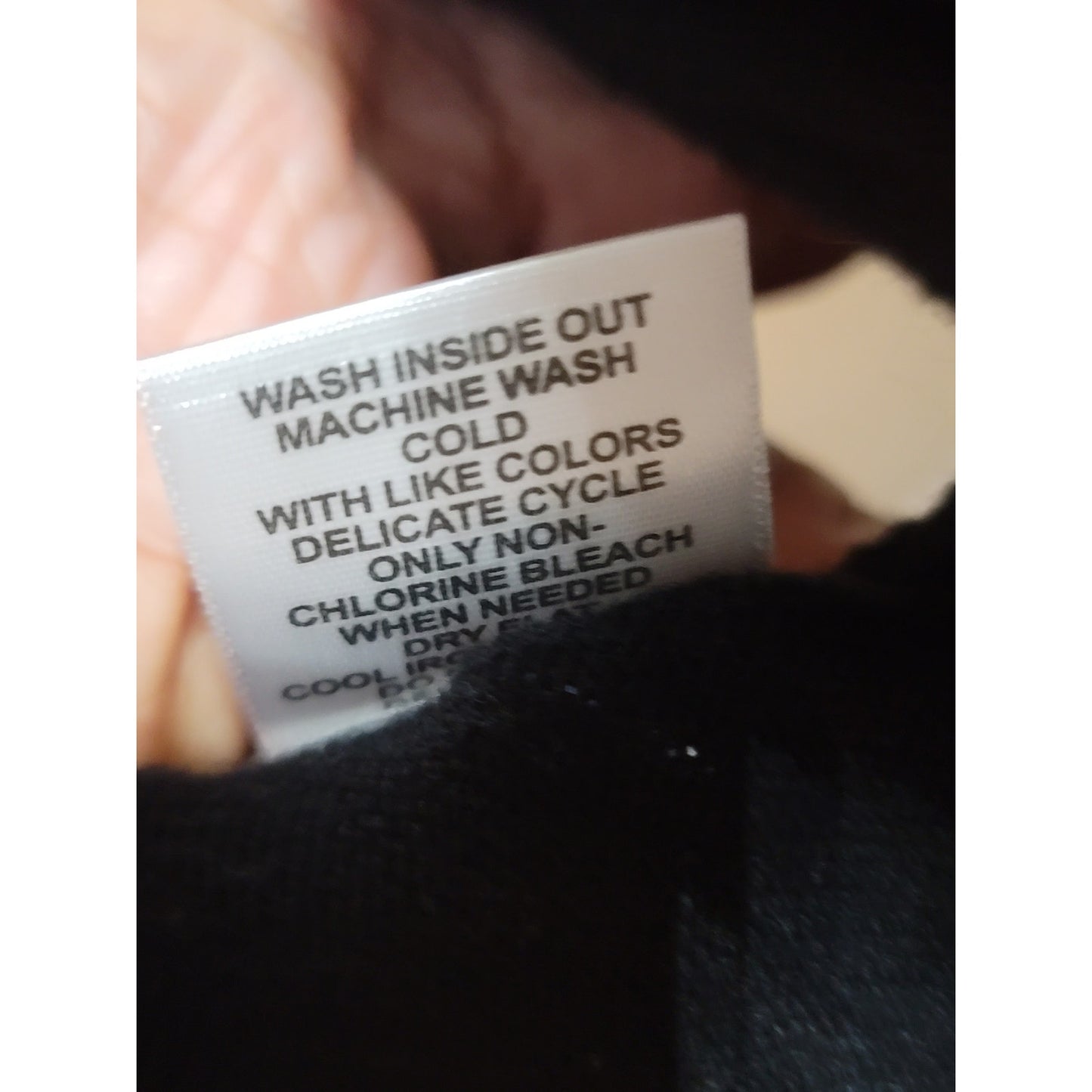 ELLE Sweater Women's Medium Black Pearl Embellished 34 Sleeve Pullover Knit