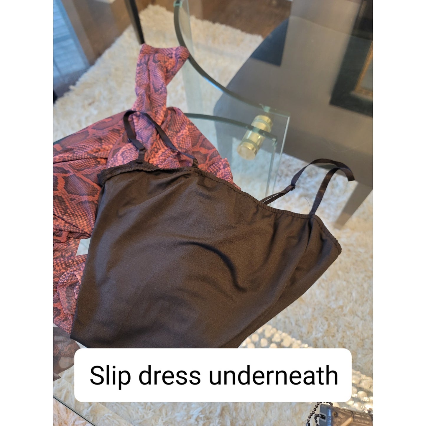 Bodycon Dress Women XL Purple Snake Print Mock Neck Long Sleeve Ruched