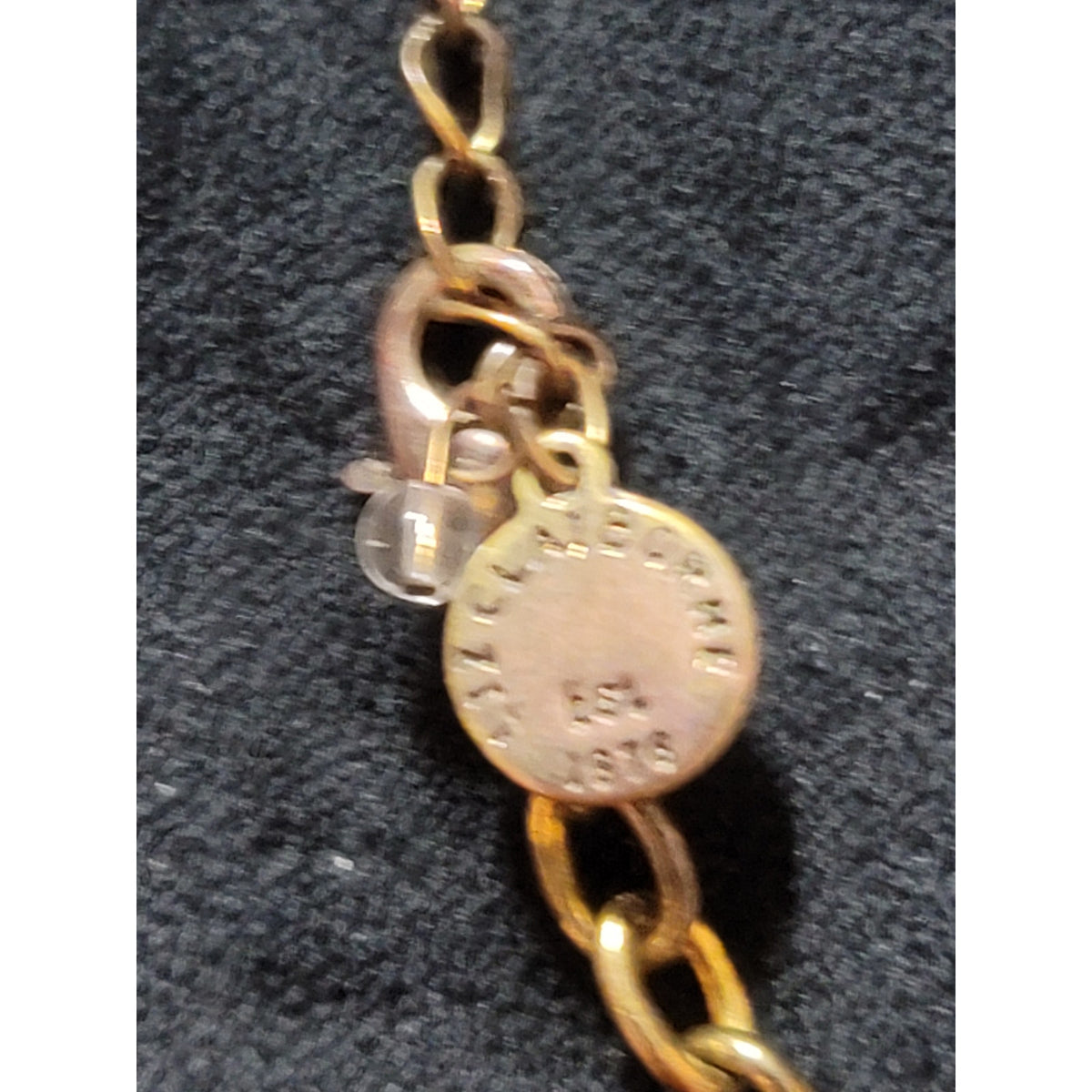 Liz Claiborne Women's Gold Tone Red Gem Statement Necklace With Lobster Claw