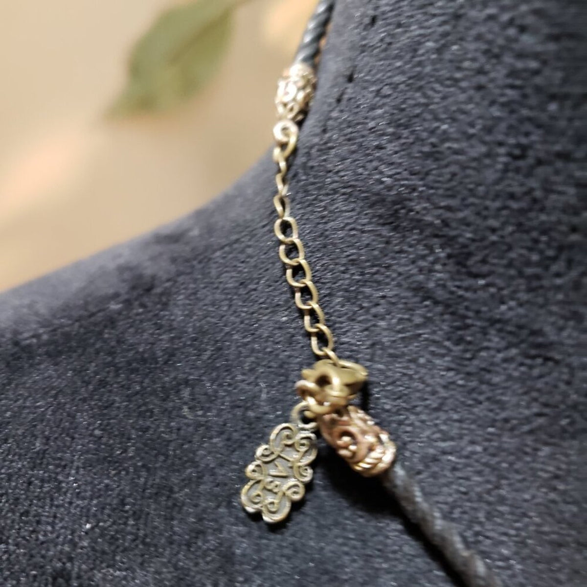 Womens Fashion Orange Pearl Beaded Pendant Necklace Jewelry with Lobster Clasp