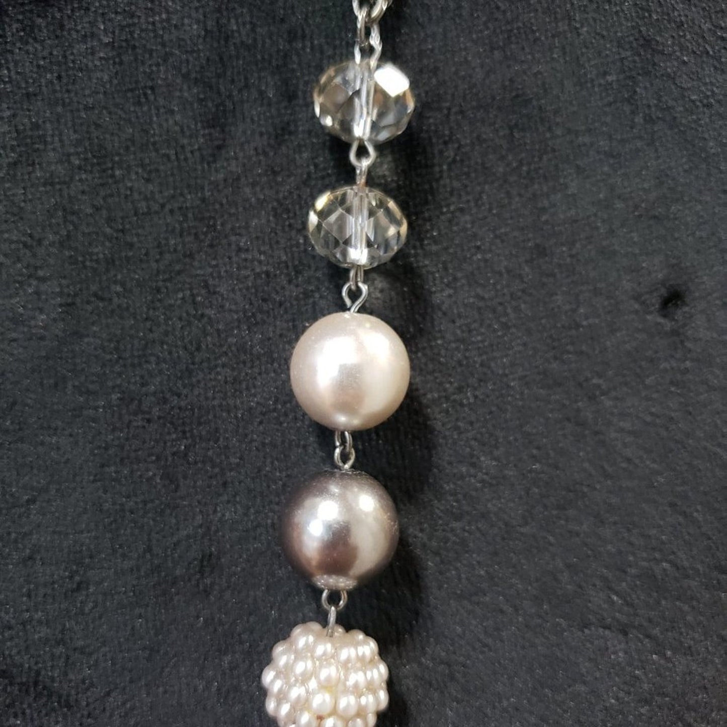Womens Fashion Multi Beaded Teardrop Necklace Jewellery with Lobster Clasp