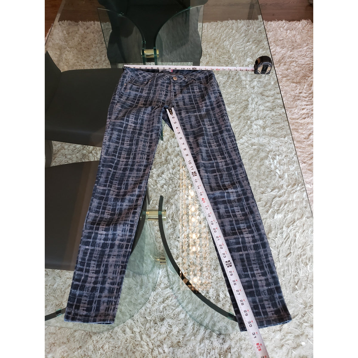 Cabi Jeans Womens Size 4 Blue Denim Cotton Regular Fit Flat Front Straight Leg