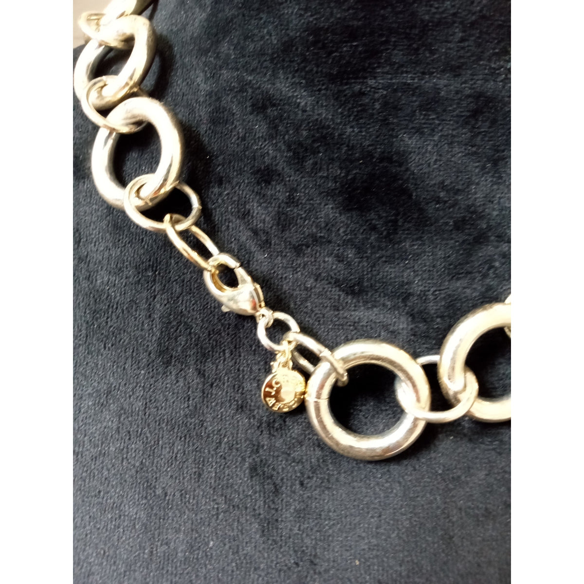 J.Crew Gold Tone Chunky Link Chain Statement Necklace Toggle Clasp