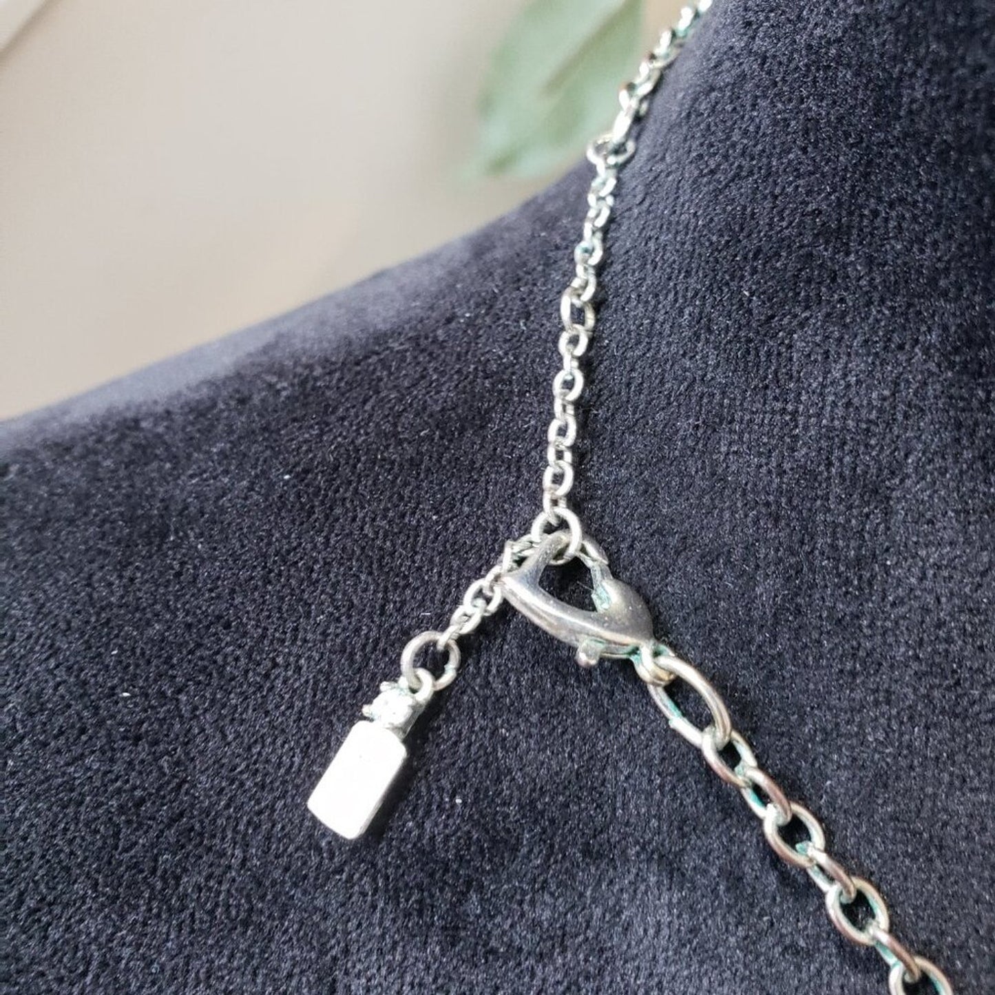 Womens Fashion Silver Link Chain Fringe Necklace Jewelry with Lobster Clasp