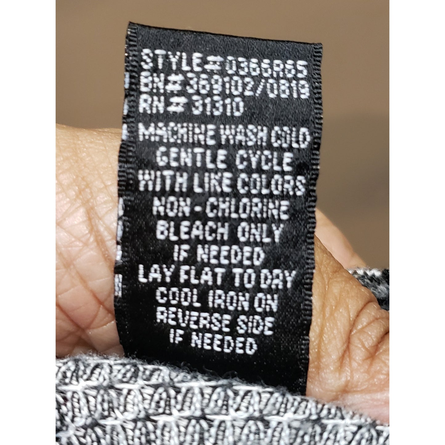AGB Sweater Dress Women's Medium Black Gray Checked Knit Long Sleeve Cowl Neck