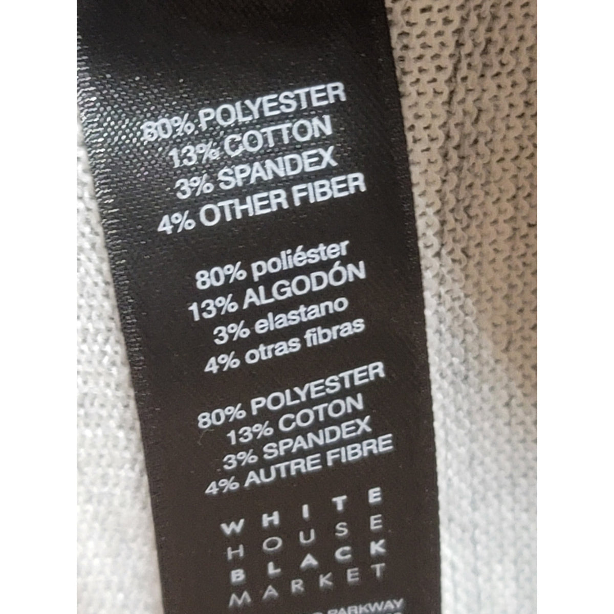 White House Black Market Wrap Sweater Womens Large White Space-Dye Cold Shoulder