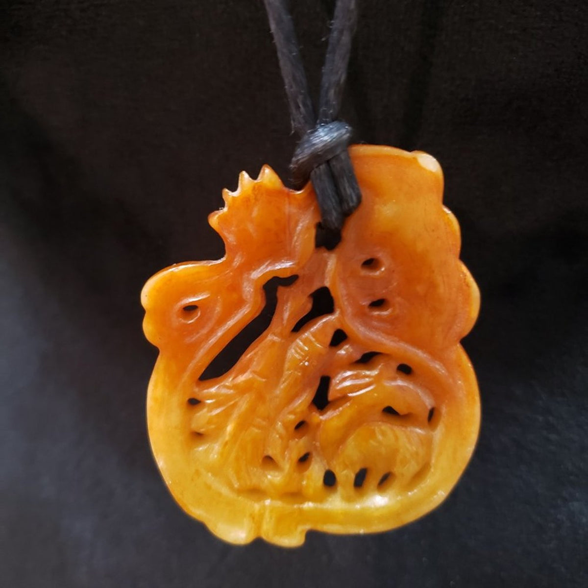 Women Fashion Yellow Color Chunky Crafted Big Pendant Long Teardrop Necklace