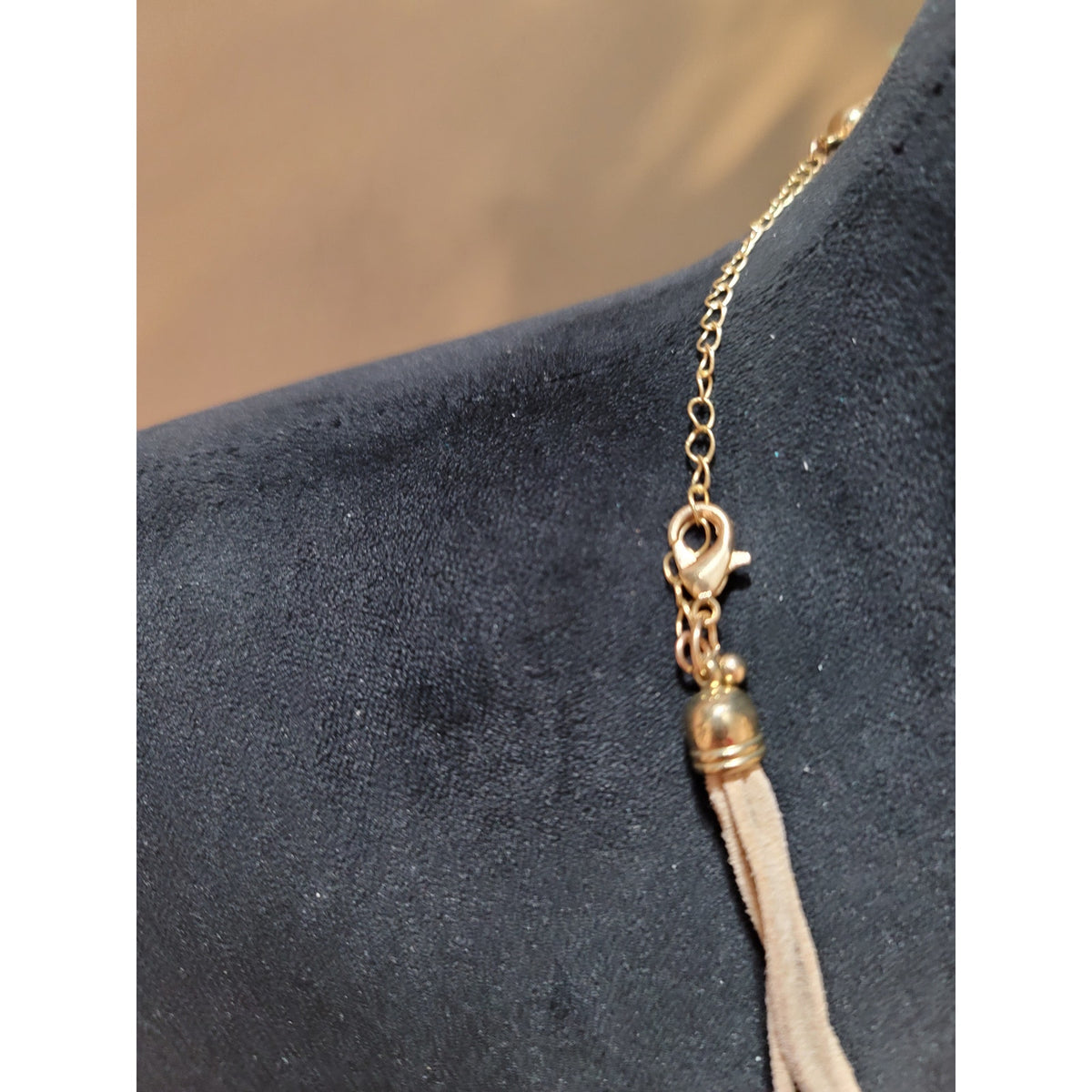 Women's Multi Layer Beaded Necklace With Lobster Clasp And Pearl Crystal Accents