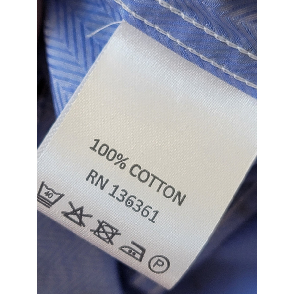 Quieti Button-Down Shirt Men's Size X-Large Sky Blue 100% Cotton Long Sleeves