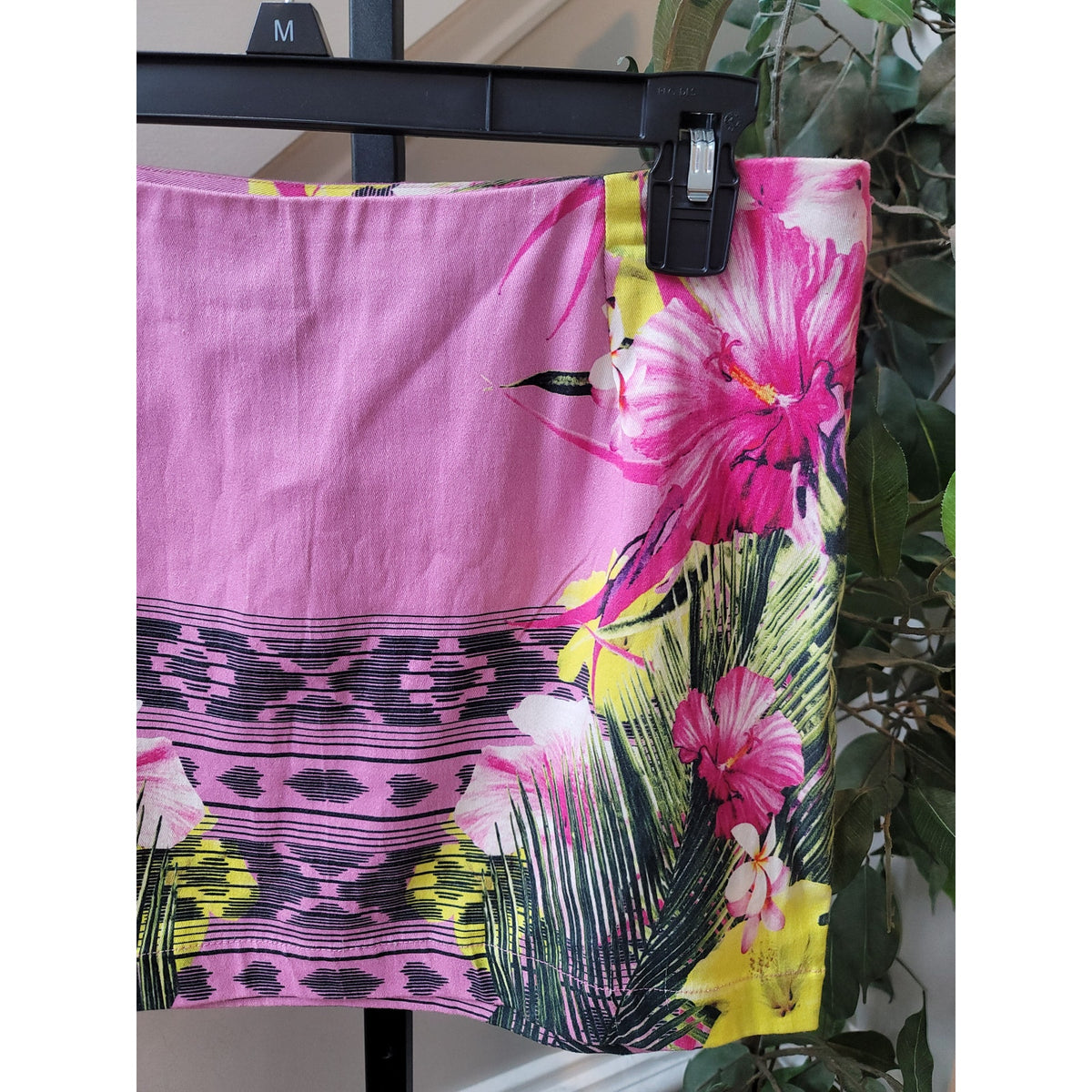 Buffalo David Bitton Mini Skirt Women's Size S/P Multicolor Tropical Floral