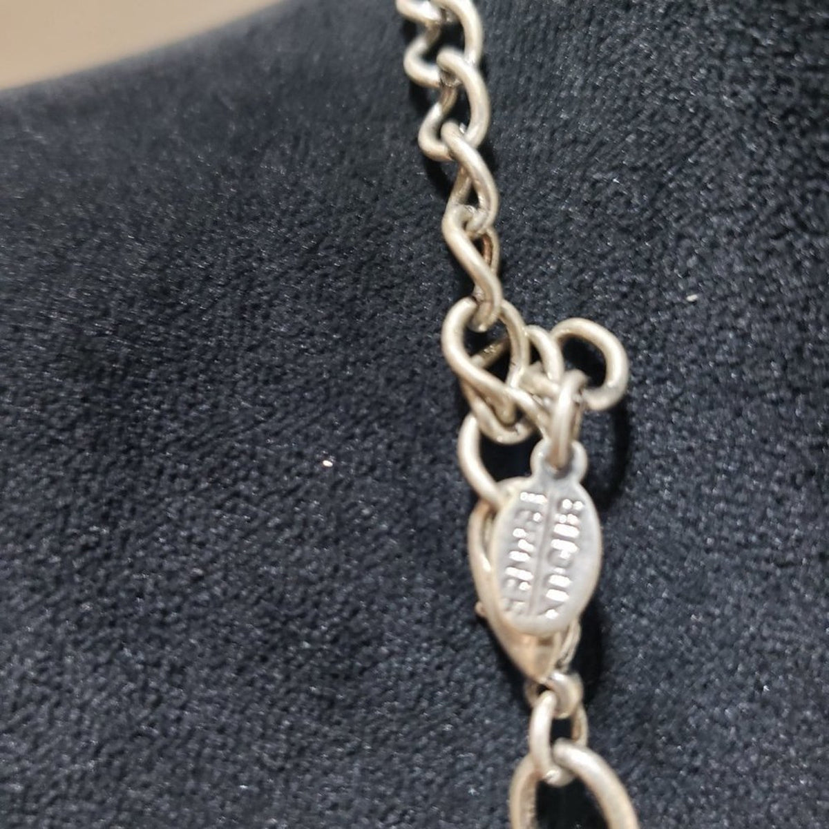 Bijoux Terner Womens Fashion Heart Silver Tone Beaded Pendant Necklace w/ Lobste