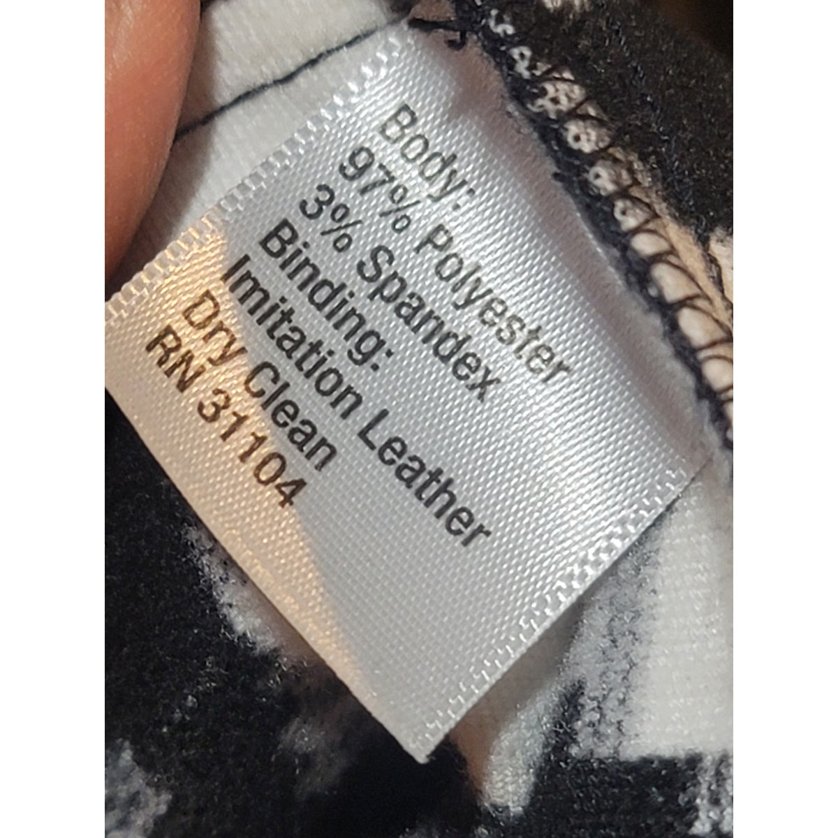 The Limited Duster Jacket Women's Size 6 White/Black Houndstooth Open Front Long Sleeve