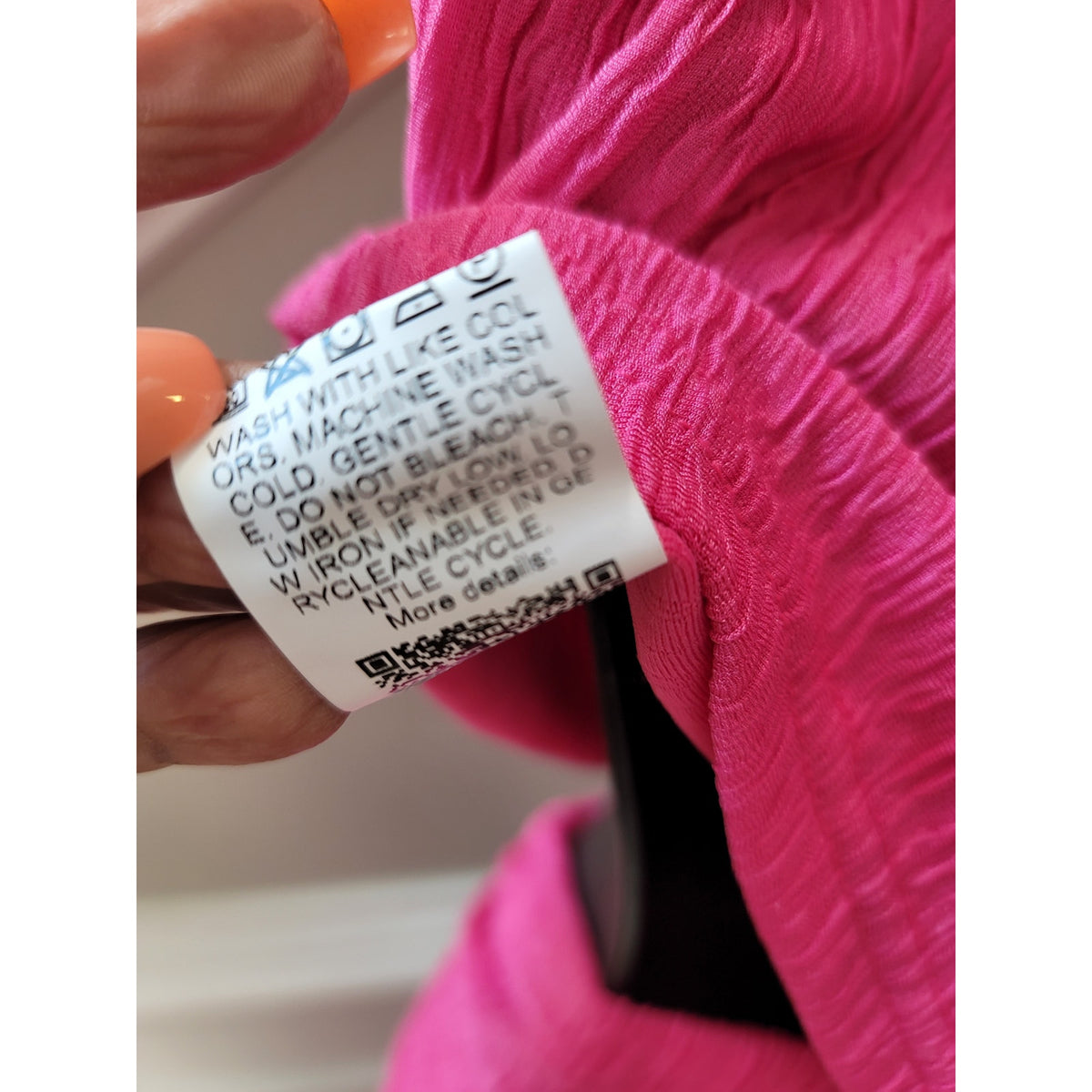 Two-Piece Dress Women's SZ XL Pink Ruched Cowl Neck Cap Sleeve Drawstring Tie