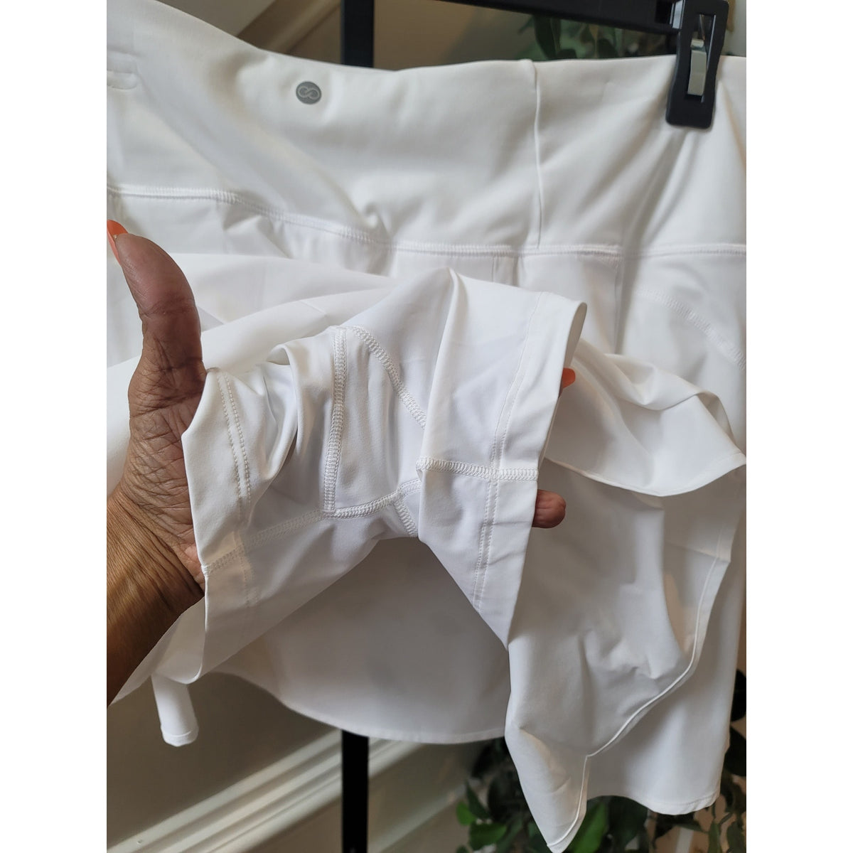 Calia Golf Skort Women's Size XL Pure White Pleated Mid-Rise 4-Way Stretch