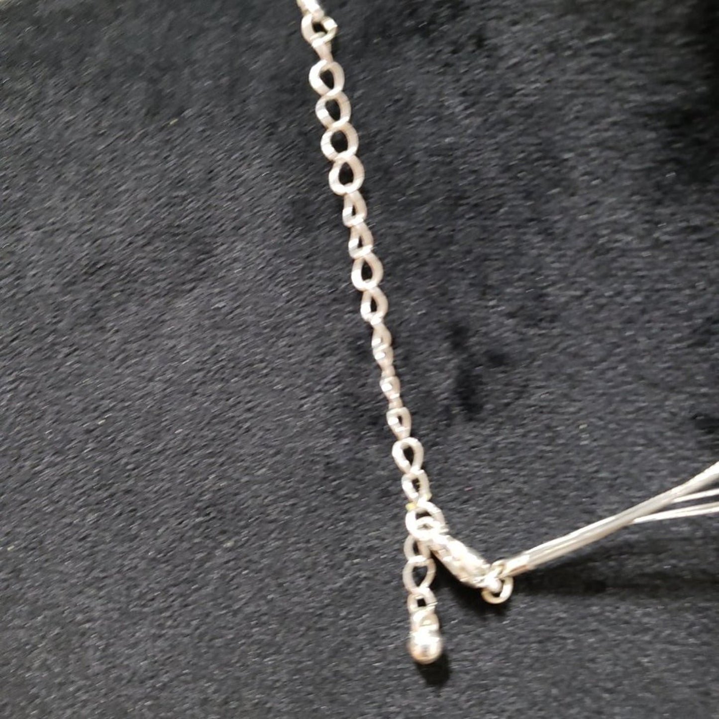 Women Fashion Multi-Layered Clear Glass Beads Collar Necklace with Lobster Clasp
