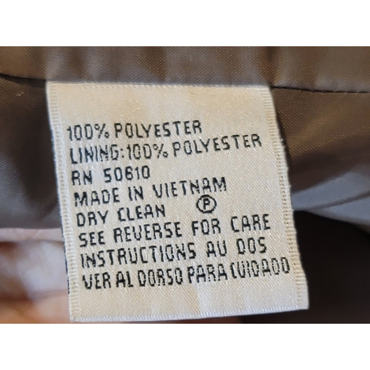 Le Suit Pants Suit Women's SZ 14 Tan 3-Button Tailored Blazer Long Sleeve Lined
