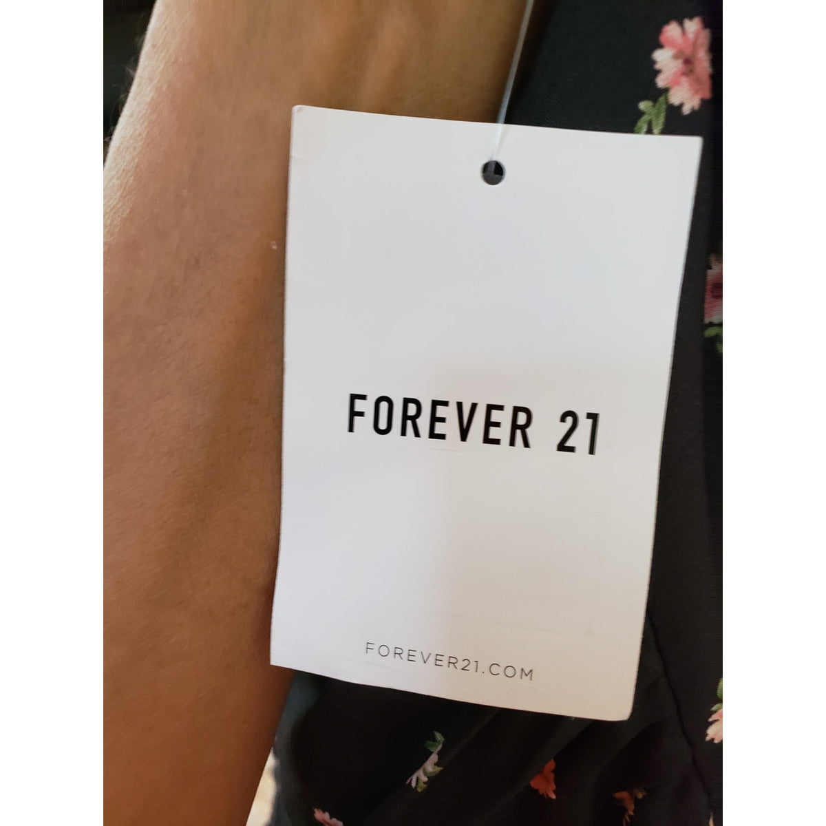 Forever 21 Long Maxi Dress Women's S Black Floral Butterfly Sleeve Plunge V Neck